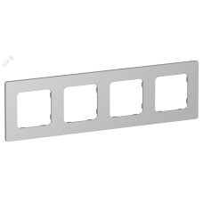 FLITE CLASSIC Рамка 4-местная РУ-4-К-ФлА алюминий IEK