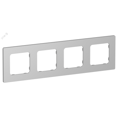 FLITE CLASSIC Рамка 4-местная РУ-4-К-ФлА алюминий IEK