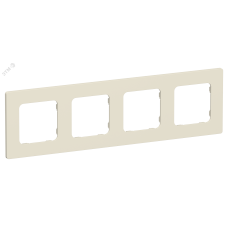 FLITE CLASSIC Рамка 4-местная РУ-4-К-ФлСл сливочный IEK
