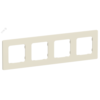 FLITE CLASSIC Рамка 4-местная РУ-4-К-ФлСл сливочный IEK