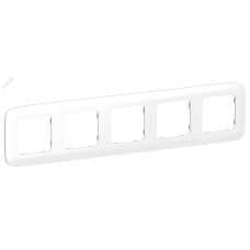 FLITE ARTISTIC Рамка 5-местная РУ-5-А-ФлБ белый IEK