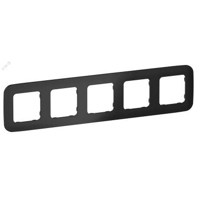 FLITE ARTISTIC Рамка 5-местная РУ-5-А-ФлЧ черный IEK