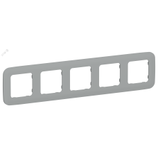 FLITE ARTISTIC Рамка 5-местная РУ-5-А-ФлС серый IEK