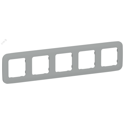 FLITE ARTISTIC Рамка 5-местная РУ-5-А-ФлС серый IEK
