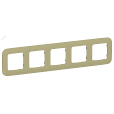 FLITE ARTISTIC Рамка 5-местная РУ-5-А-ФлО оливковый IEK