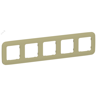 FLITE ARTISTIC Рамка 5-местная РУ-5-А-ФлО оливковый IEK