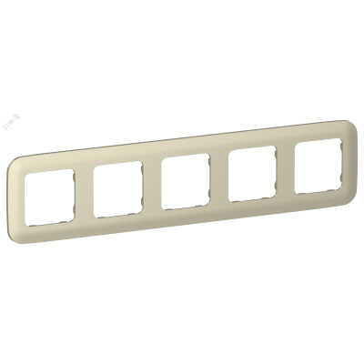 FLITE ARTISTIC Рамка 5-местная РУ-5-А-ФлШ шампань IEK