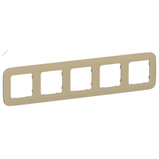 FLITE ARTISTIC Рамка 5-местная РУ-5-А-ФлХ хаки IEK