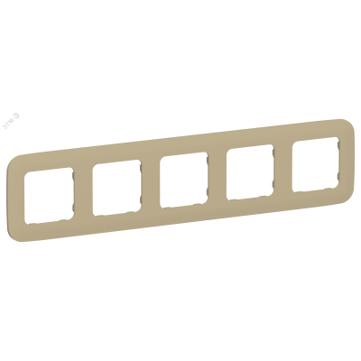 FLITE ARTISTIC Рамка 5-местная РУ-5-А-ФлХ хаки IEK