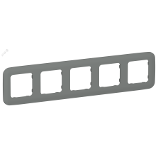 FLITE ARTISTIC Рамка 5-местная РУ-5-А-ФлМА мокрый асфальт IEK