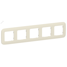 FLITE ARTISTIC Рамка 5-местная РУ-5-А-ФлСл сливочный IEK