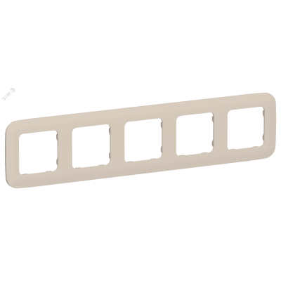 FLITE ARTISTIC Рамка 5-местная РУ-5-А-ФлЛ льняной IEK