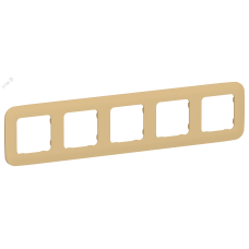 FLITE ARTISTIC Рамка 5-местная РУ-5-А-ФлШм шамуа IEK