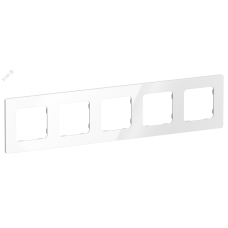 FLITE CLASSIC Рамка 5-местная РУ-5-К-ФлБ белый IEK