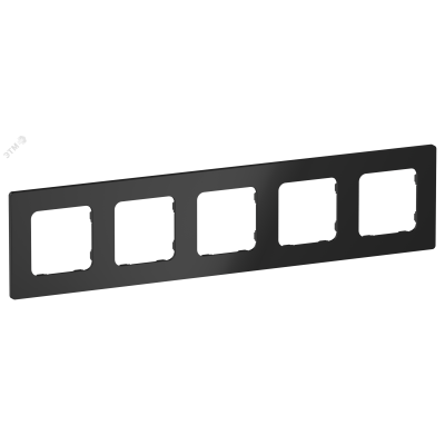 FLITE CLASSIC Рамка 5-местная РУ-5-К-ФлЧ черный IEK