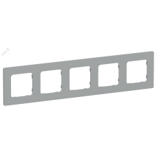 FLITE CLASSIC Рамка 5-местная РУ-5-К-ФлС серый IEK