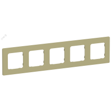 FLITE CLASSIC Рамка 5-местная РУ-5-К-ФлО оливковый IEK