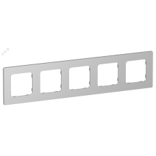 FLITE CLASSIC Рамка 5-местная РУ-5-К-ФлА алюминий IEK