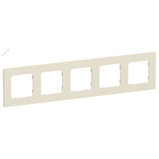 FLITE CLASSIC Рамка 5-местная РУ-5-К-ФлСл сливочный IEK
