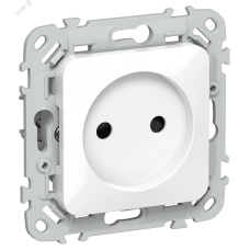 FLITE Розетка без заземления с защитными шторками безвинтовое крепление 10А РСш01-1-ФлБ белый IEK