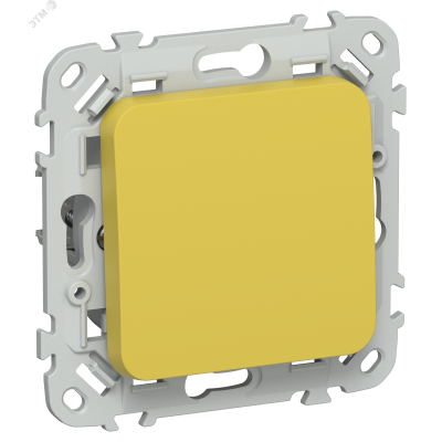 FLITE Выключатель 1-клавишный 10А ВС11-1-0-ФлЖК желтый карри IEK