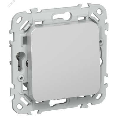 FLITE Выключатель 1-клавишный 10А ВС11-1-0-ФлА алюминий IEK