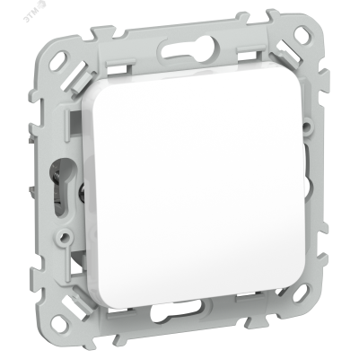 FLITE Выключатель 1-клавишный 2-полюсный 10А ВС6/21-1-2-ФлБ белый IEK