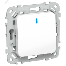 FLITE Выключатель 1-клавишный с индикацией 10А ВС11-1-1-ФлБ белый IEK