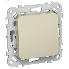 FLITE Выключатель 1-клавишный проходной 10А ВС61-1-0-ФлШ шампань IEK