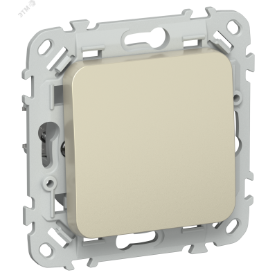 FLITE Выключатель 1-клавишный проходной 10А ВС61-1-0-ФлШ шампань IEK