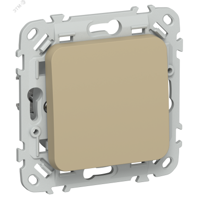 FLITE Выключатель 1-клавишный проходной 10А ВС61-1-0-ФлХ хаки IEK