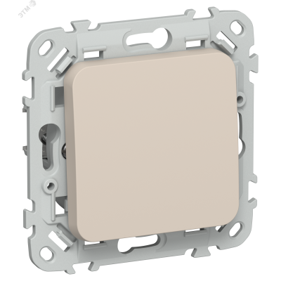 FLITE Выключатель 1-клавишный проходной 10А ВС61-1-0-ФлЛ льняной IEK