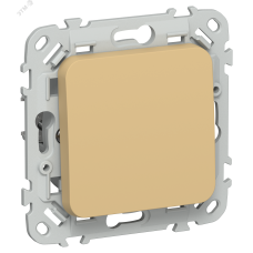 FLITE Выключатель 1-клавишный проходной 10А ВС61-1-0-ФлШм шамуа IEK