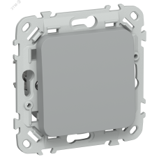 FLITE Выключатель 1-клавишный кнопочный 10А ВС11-2-0-ФлС серый IEK