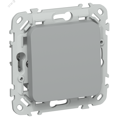 FLITE Выключатель 1-клавишный кнопочный 10А ВС11-2-0-ФлС серый IEK