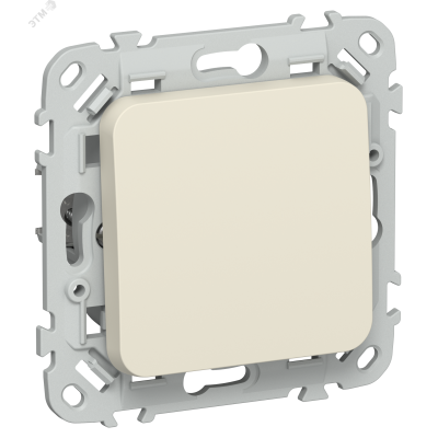 FLITE Выключатель 1-клавишный кнопочный 10А ВС11-2-0-ФлСл сливочный IEK