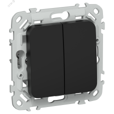 FLITE Выключатель жалюзи 10А ВЖ52-2-0-ФлЧ черный IEK