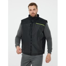 Жилет утеплённый из полиэстера FIDJI3 повышенной износостойкости свободного кроя