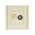 FORTE&PIANO Розетка двойная TV+RJ45 кат.5E FP436 ваниль IEK