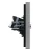 FORTE&PIANO Розетка двойная TV+RJ45 кат.5E FP536 сталь IEK
