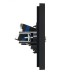 FORTE&PIANO Розетка двойная TV+RJ45 кат.6 FP137 черный IEK