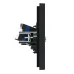 FORTE&PIANO Розетка двойная TV+RJ45 кат.6 FP137 черный IEK