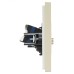 FORTE&PIANO Розетка двойная TV+RJ45 кат.6 FP437 ваниль IEK