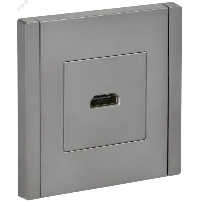 FORTE&PIANO Розетка HDMI FP540 сталь IEK