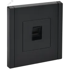 FORTE&PIANO Розетка компьютерная RJ45 кат.6 FP131 черный IEK