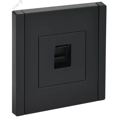 FORTE&PIANO Розетка компьютерная RJ45 кат.6 FP131 черный IEK