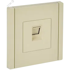 FORTE&PIANO Розетка компьютерная RJ45 кат.6 FP431 ваниль IEK