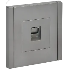 FORTE&PIANO Розетка компьютерная RJ45 кат.6 FP531 сталь IEK