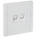 FORTE&PIANO Розетка компьютерная двойная RJ45 кат.5E FP233 белый IEK