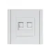 FORTE&PIANO Розетка компьютерная двойная RJ45 кат.5E FP233 белый IEK